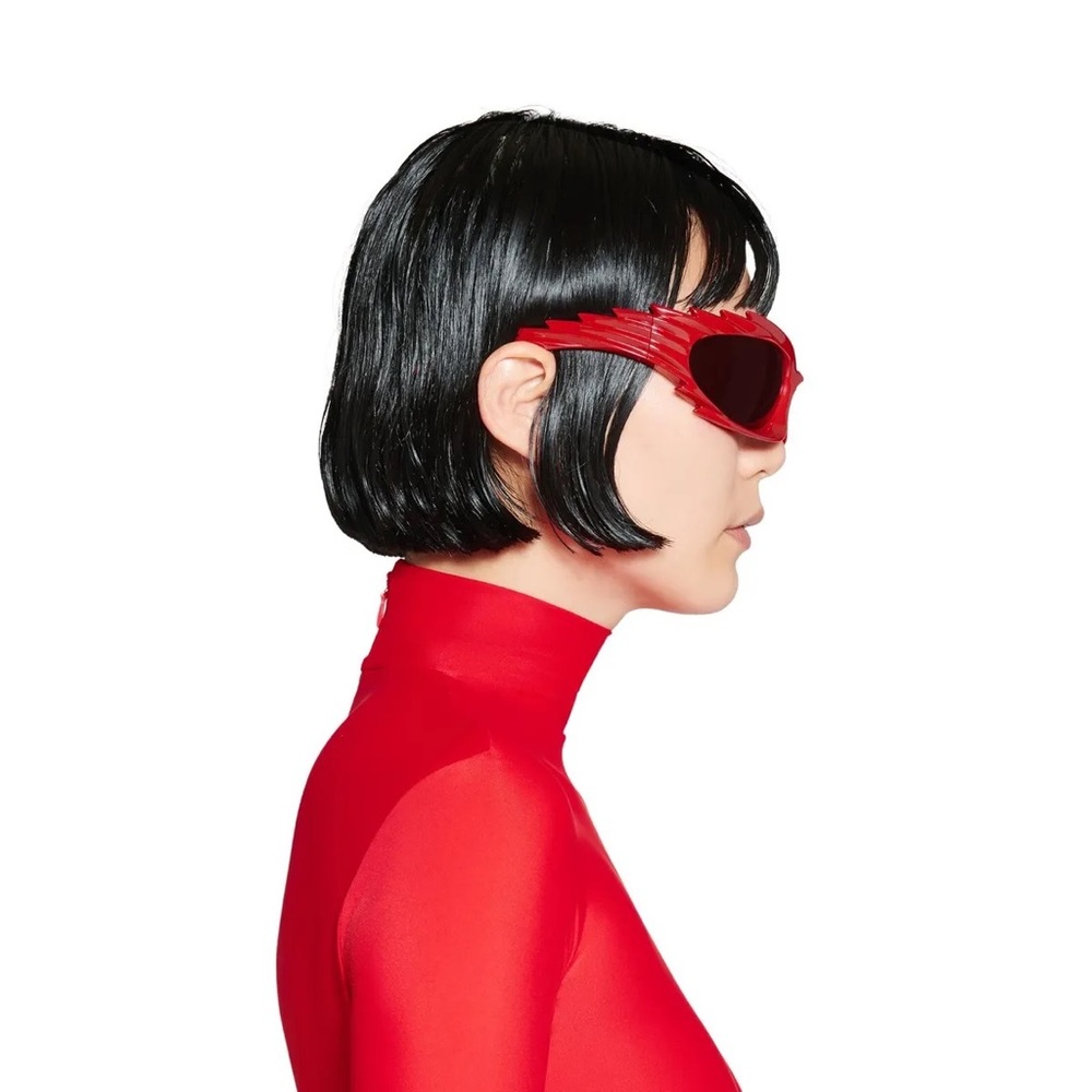 NEW BALENCIAGA BB0255S 004 RED GREY UNISEX SUNGLASSES BALENCIAGA